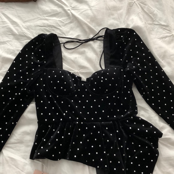 Self-Portrait Tops - NEW Self-portrait Velvet top